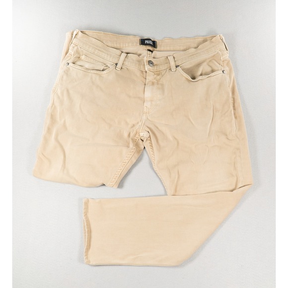 PAIGE Other - Paige Federal Slim Straight Leg Pants Mens 34 Tan Khaki Transcend Denim Chino